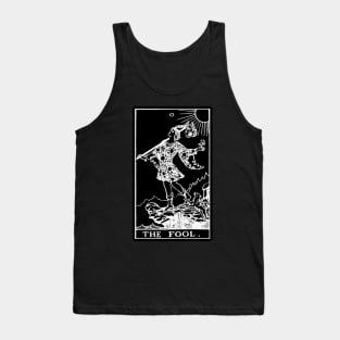 0. The Fool Tarot Card | Obsidian and Pearl Tank Top